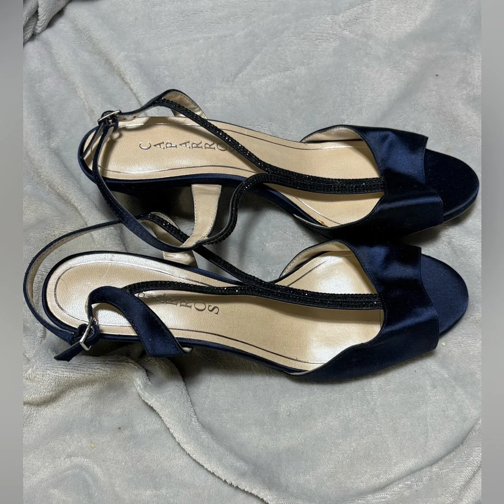 Caparros Midnight Blue Strappy Heels